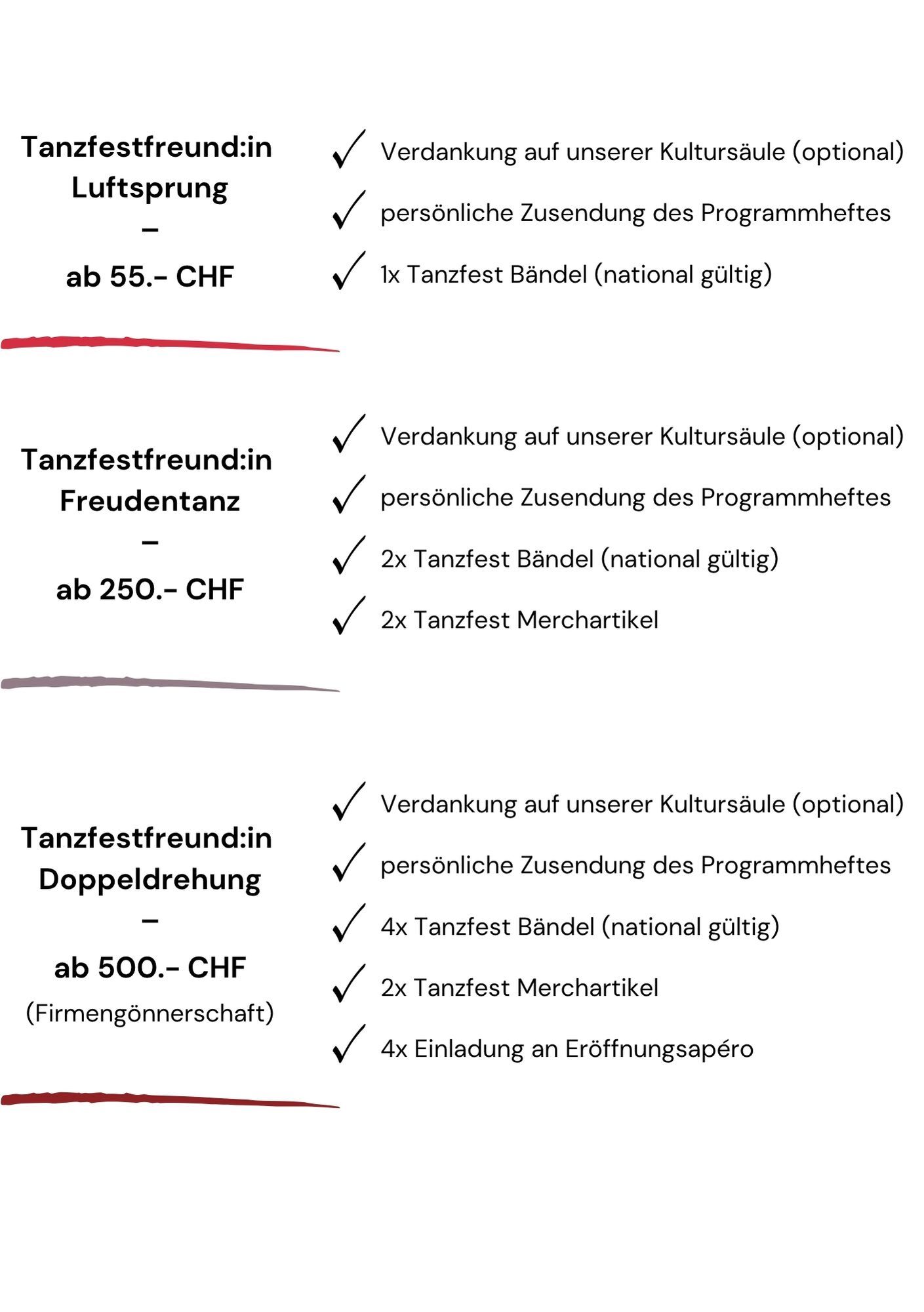 Tanzfest-Freundschaften